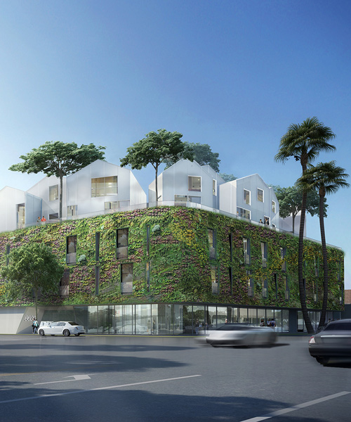MAD architects' first US project, a hilltop residential village, tops out in beverly hills