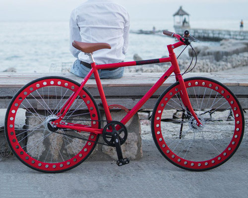 the maintenance-free 'urbanized' bike features airless tires