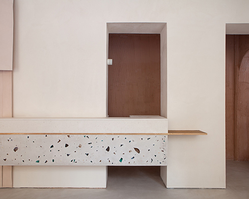 madrid malababa flagship store is designed with raw textures and soft hues