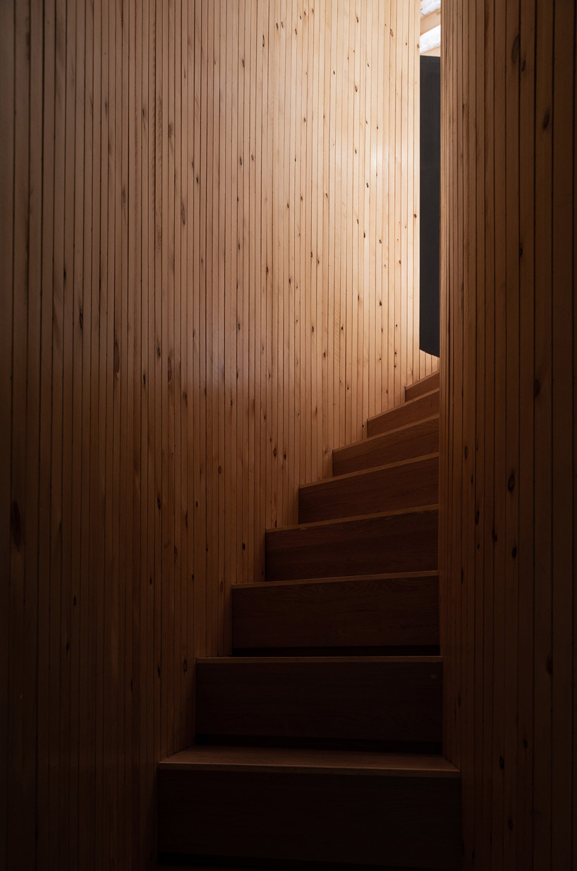 the undulating roof of this bamboo treehouse dictates its circular sequence of spaces monoarchi