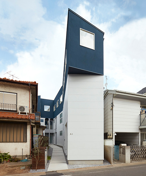 akio nakasa fits the narrow A-1 house into a dense tokyo neighborhood
