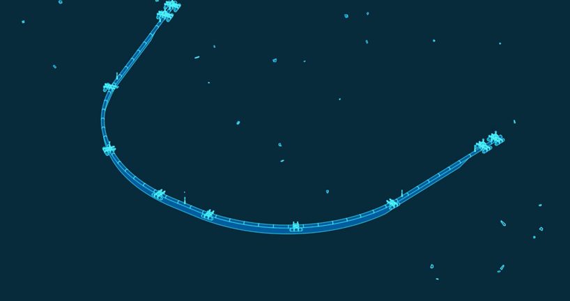 ocean cleanup designs giant pac-man system to gobble up world's plastic waste problem