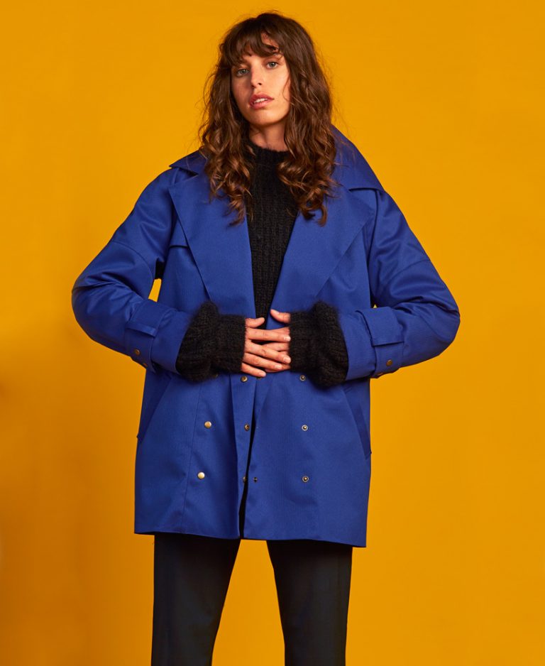 okewa weaves waterproof rainwear from 100 recycled plastic bottles