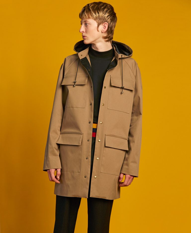 okewa weaves waterproof rainwear from 100 recycled plastic bottles