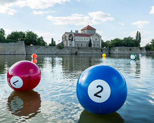 ottó vincze turns a hungarian lake into a pool table