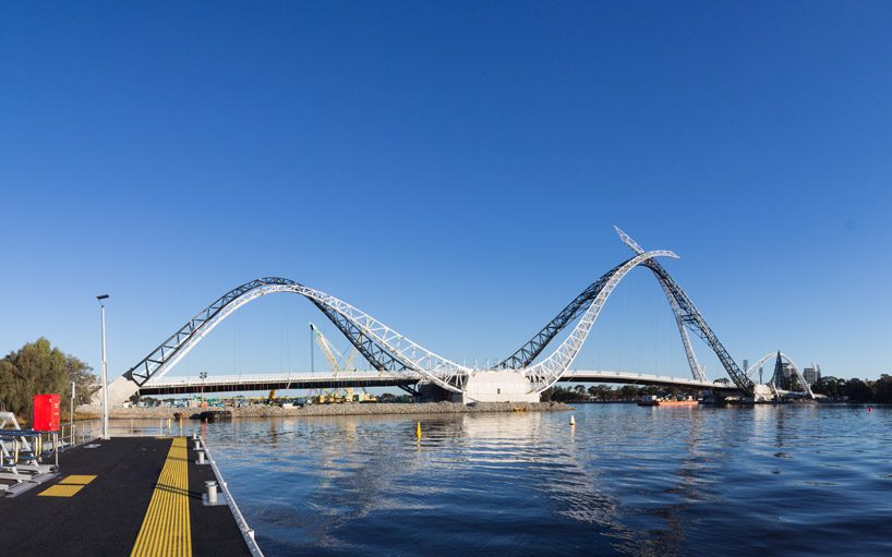 australia's matagarup bridge engages its landscape in a sequence of unfolding vistas