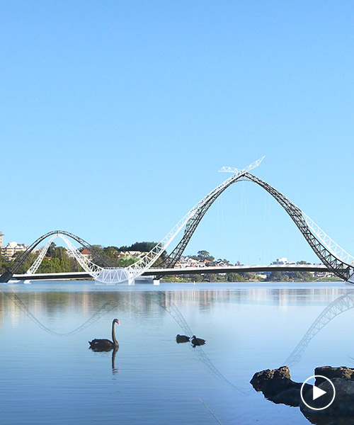 australia's matagarup bridge engages its landscape in a sequence of unfolding vistas