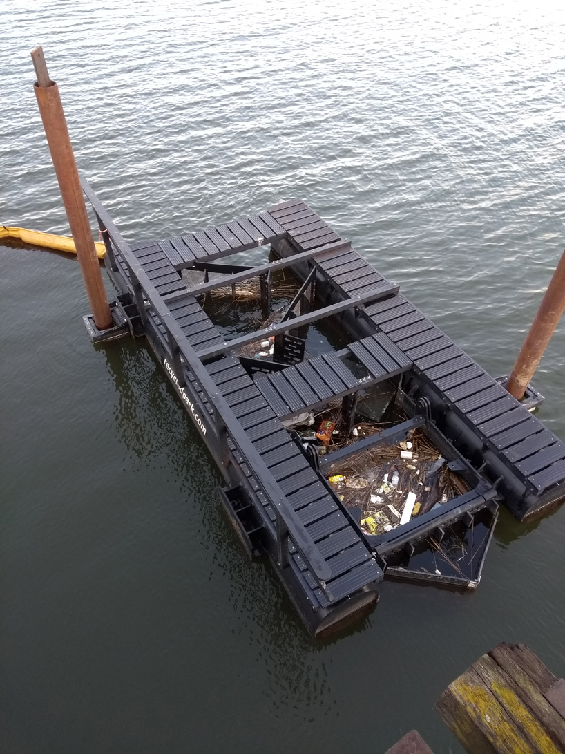rotterdam's floating park is made entirely from recycled plastic waste found in the maas river