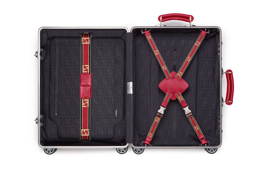 FENDI collaborates with RIMOWA on new aluminum suitcase