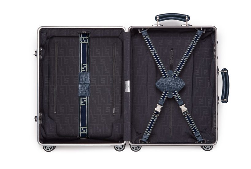 RIMOWA Joins With Fendi For A New Aluminum Cabin Trolley