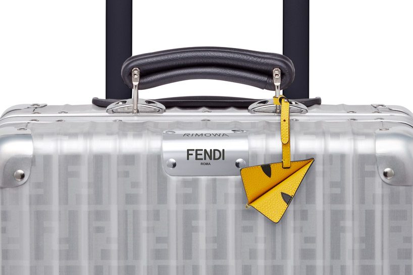 rimowa taps FENDI for second luxe aluminum cabin trolley