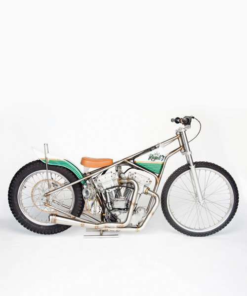 rare 1967 meirson sprint motor V-twin speedway bike by royal-T racing