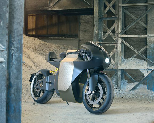 saroléa releases MANX7, an electric motorbike featuring patterned golden color body