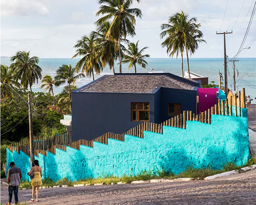 these houses in brazil are painted with the hues of the sea, by vilela florez