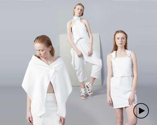 SOLVE creates three biodegradable pieces of clothing that transform into 30 different styles