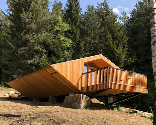 stefan hitthaler discovers and restores a tyrolean mountain chalet which resembles a UFO