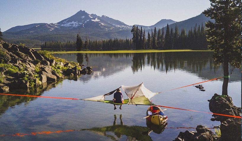 the world's first three element tent conquers land, sea, and air tentsile