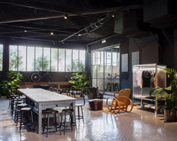 visual display's concept store references eni agip's filling station motels