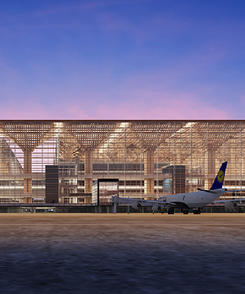 forest-inspired terminal with indoor waterfall planned for bangkok airport