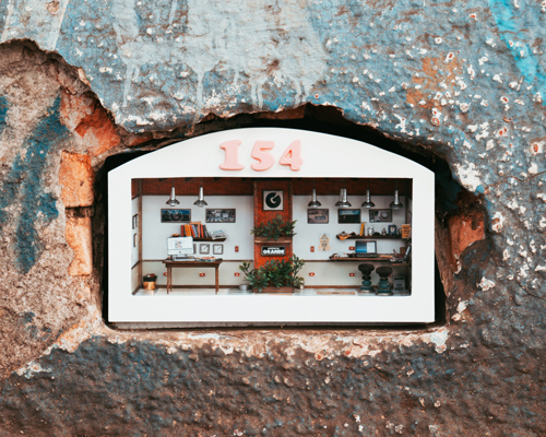world's tiniest office is built into a hole in the wall in são paulo