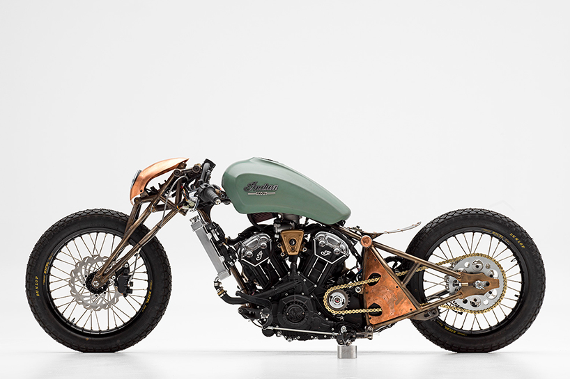 custom indian scout bobber by NASA engineer wins indian ...