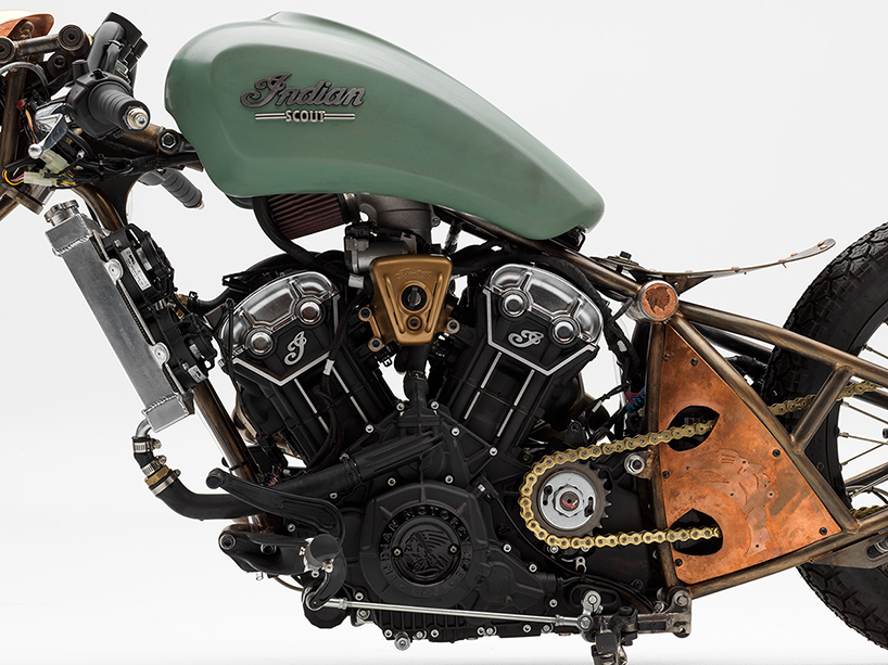 custom indian scout bobber by NASA engineer wins indian