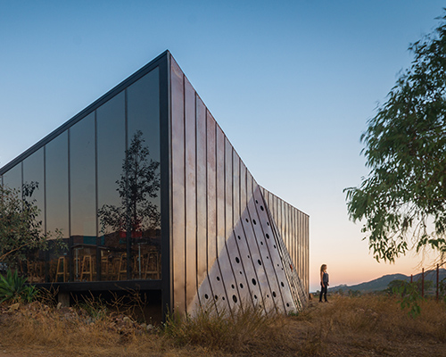santos bolivar designs faceted media perra brewery in mexico's baja california desert
