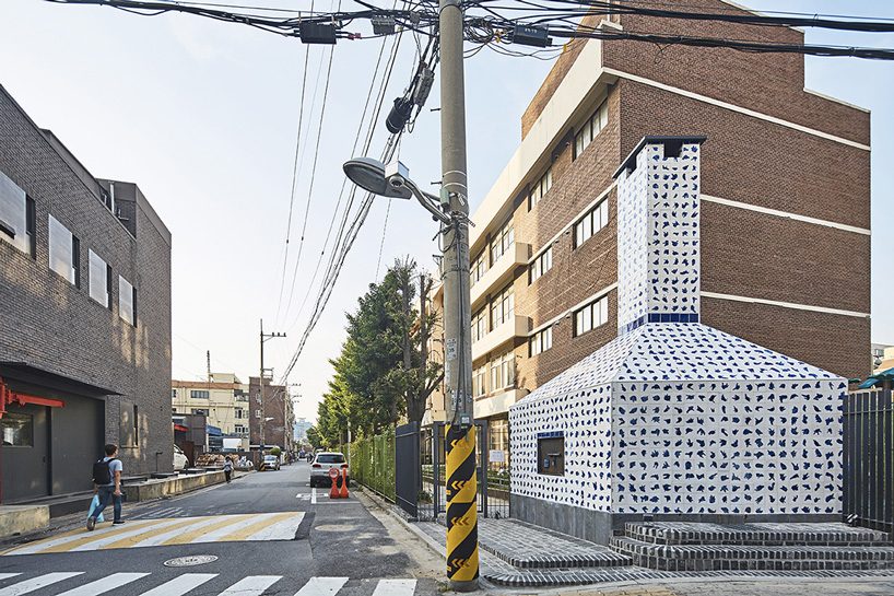 urban society transforms a waste incinerator with tiles bearing the breath of local residents