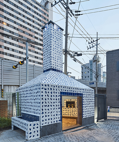 urban society transforms a waste incinerator with tiles bearing the breath of local residents