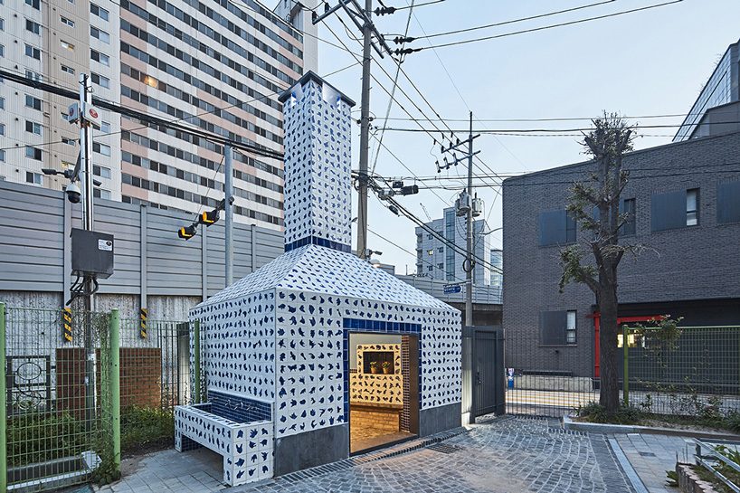 urban society transforms a waste incinerator with tiles bearing the breath of local residents