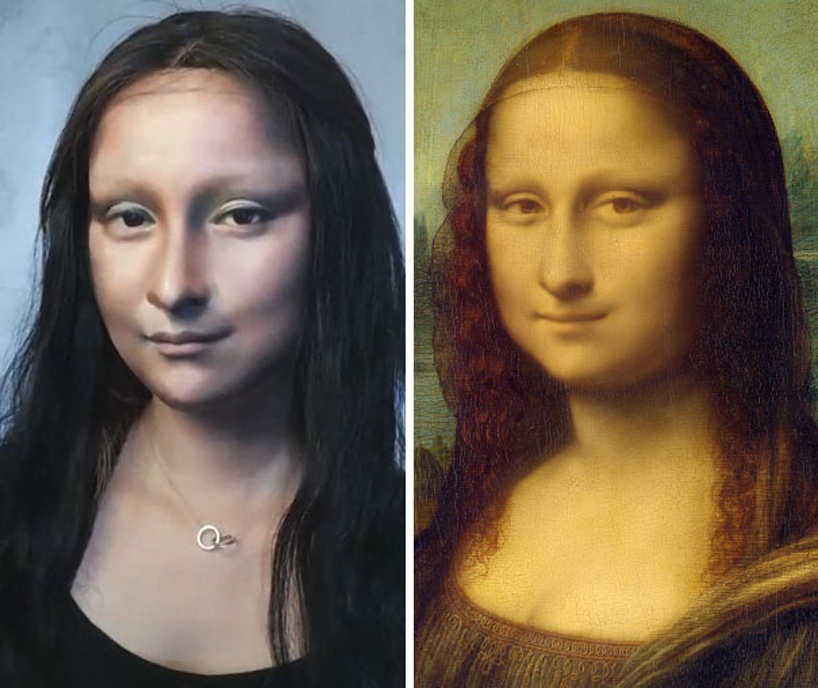 Artist Gives the Mona Lisa a Glamorous Modern Makeover