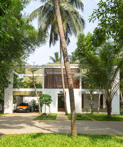 in india, LIJO RENY's 'regimented house' is immersed in nature