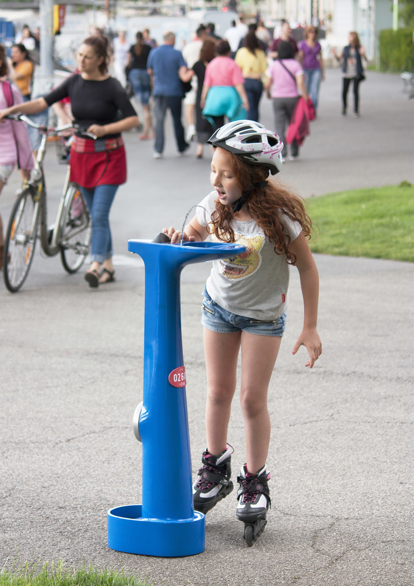 dimitri nassisi reimagines the fire hydrant as a public fountain