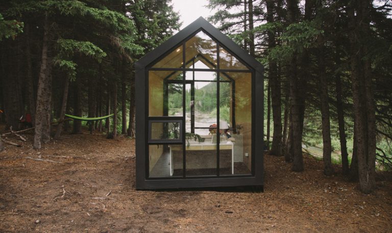 'plug and play' prefab cabin by drop structures can be installed ...