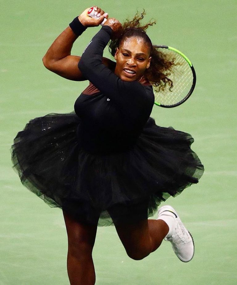 serena williams responds to catsuit ban by competing in a virgil abloh tutu