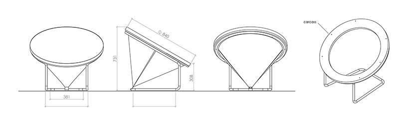 gaudutė žilytė's red dot chair designboom