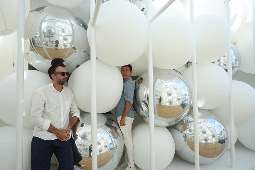 snarkitecture supersizes bouncy balls to become an interactive playground