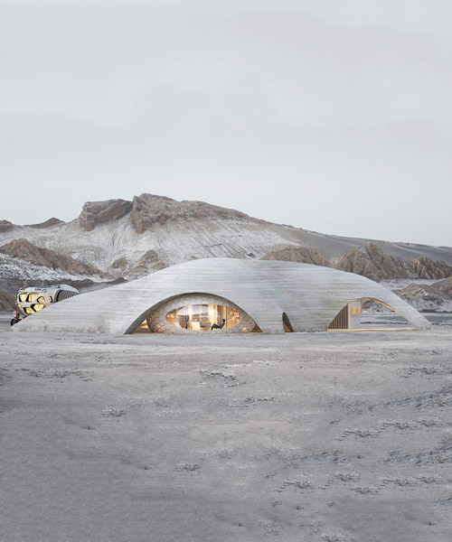 hassell + eckersley o’callaghan design martian habitat where people could really thrive
