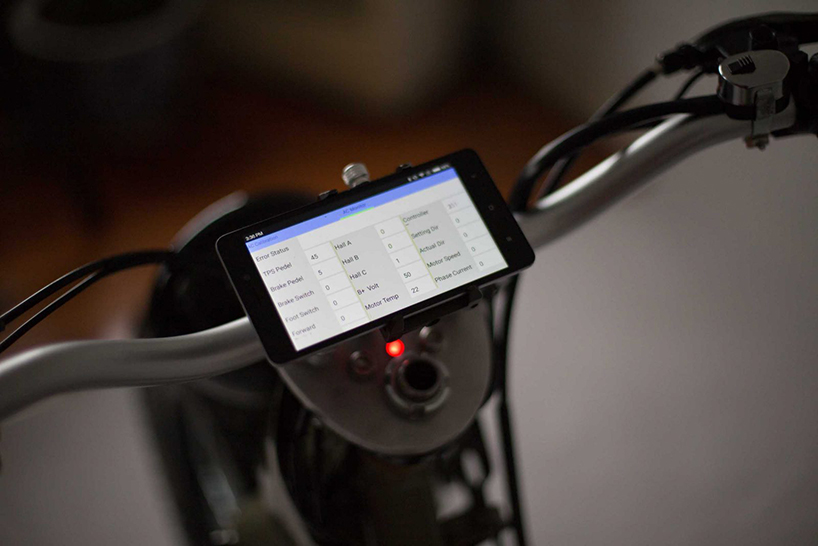 the honda eCUB 2, an electric motorcycle by shanghai customs designboom