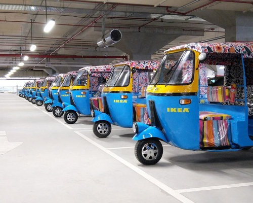 IKEA's first india store will use solar powered electric rickshaws for deliveries