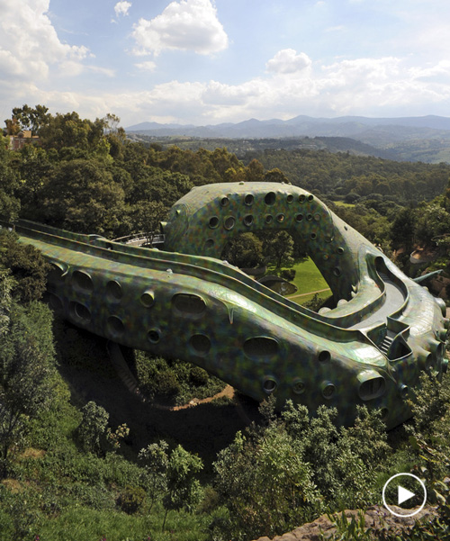 this psychedelic mexican snake house is probably the most surreal airbnb can get