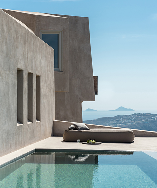 kapsimalis designs a pyrgos summer home on the greek island of santorini