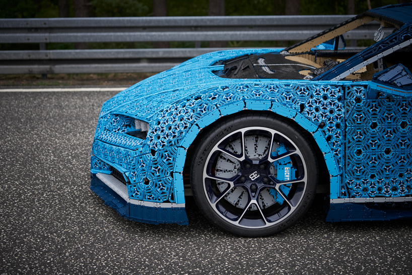 LEGO built a life size Technic bugatti chiron model