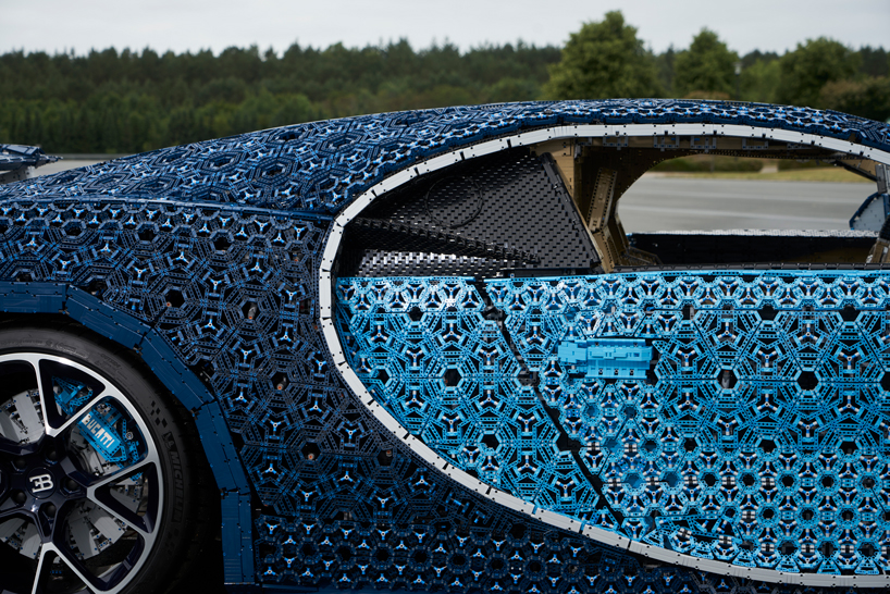 LEGO built a life size Technic bugatti chiron model