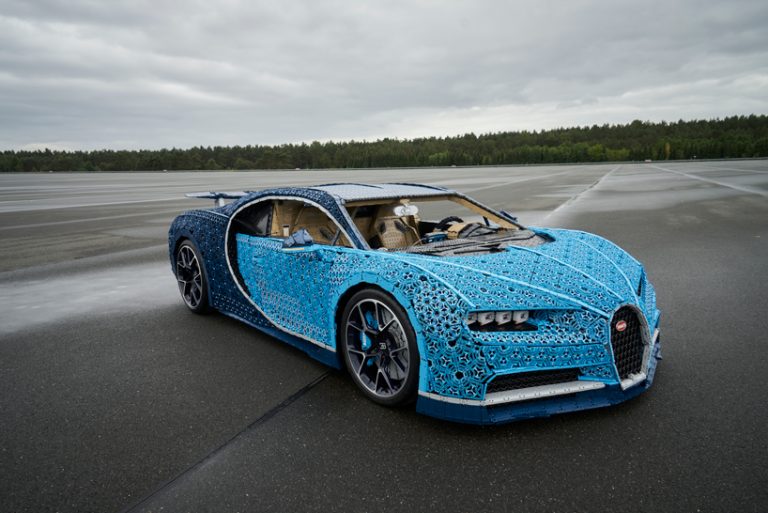 LEGO built a life-size Technic bugatti chiron model