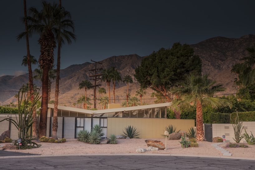 ludwig favre captures california's most iconic mid-century architecture at dawn palm springs, morning lights