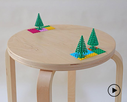 maarqa hacks an IKEA stool with LEGO bricks
