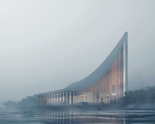 the most beautiful bookstore in chengdu by MUDA-architects sits by the xinglong lake