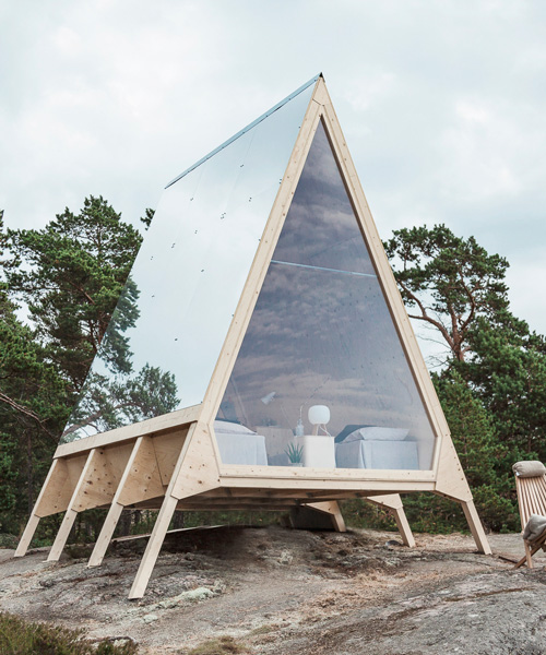 the nolla cabin is a zero-emission dwelling kitted out in sustainable decor