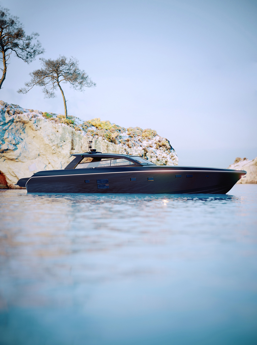 OTAM 85 GTS is a gullwing door supercar-inspired superyacht